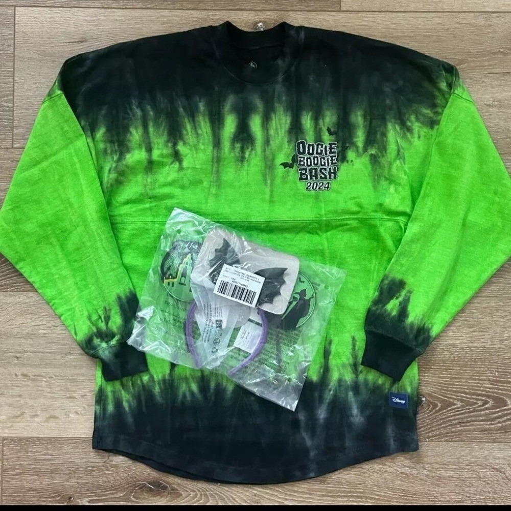 Disneyland Oogie Boogie Bash 2024 Spirit Jersey With Ears Adult XS NWT